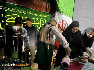 برپایی موکب پذیرایی توسط آموزشکده ملی مهارت میناب در گلزار شهدا 3