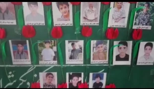 برپایی یادمان شهدای دانش آموز میناب 6