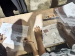 برپایی موکب با عنوان  از «قربان تا غدیر» در گلزار شهدای دانش آموز میناب 6