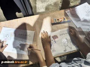 برپایی موکب با عنوان  از «قربان تا غدیر» در گلزار شهدای دانش آموز میناب 6